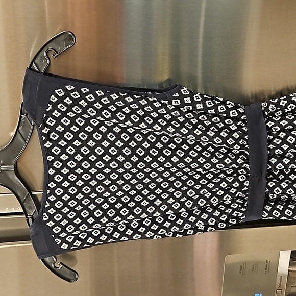 💕LULUS💕 Captivated By You Navy Blue Print Dress ~ Medium - Picture 10 of 14